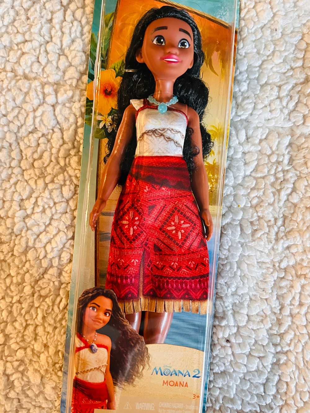 Mattel Moana Doll Outfit Red and Cream Island Dress